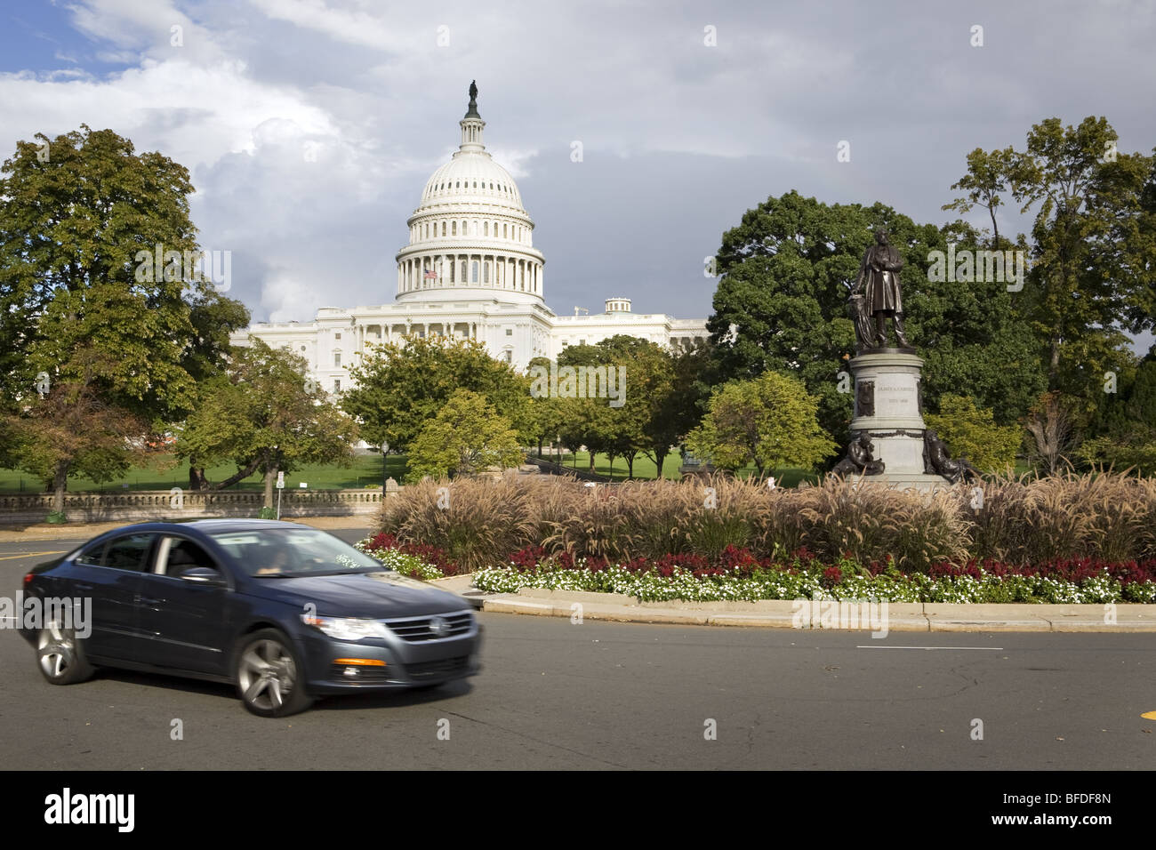 Blick auf das Kapitol in Washington, DC. Stockfoto