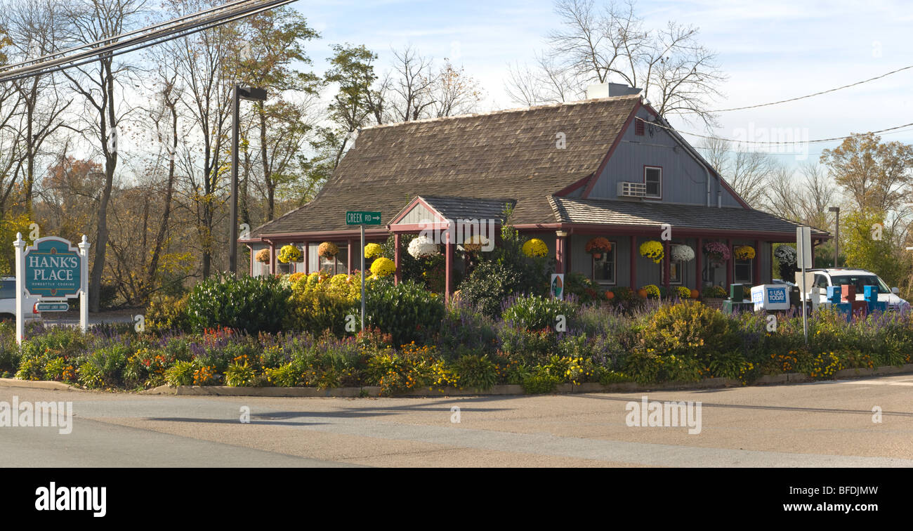 Hank es Ort, ein Chadds Ford-Familien-Restaurant bekannt für Hauptart Kochen und gutes Essen Stockfoto