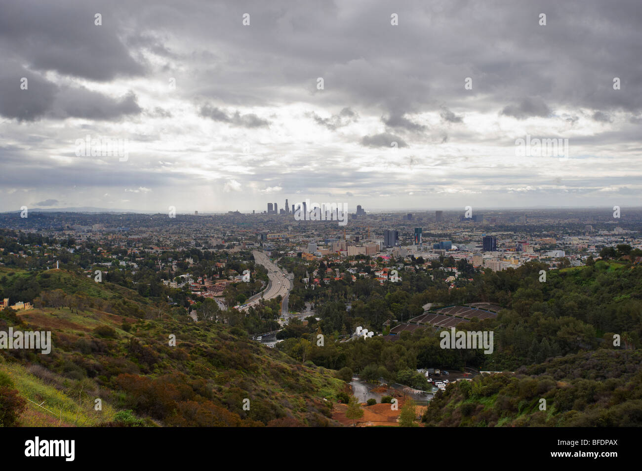 Innenstadt und der Hollywood Bowl-Kalifornien-USA Stockfoto