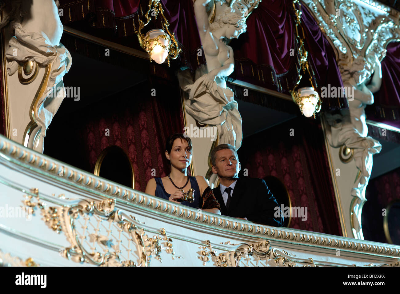 paar in der Theater-Oper Stockfoto