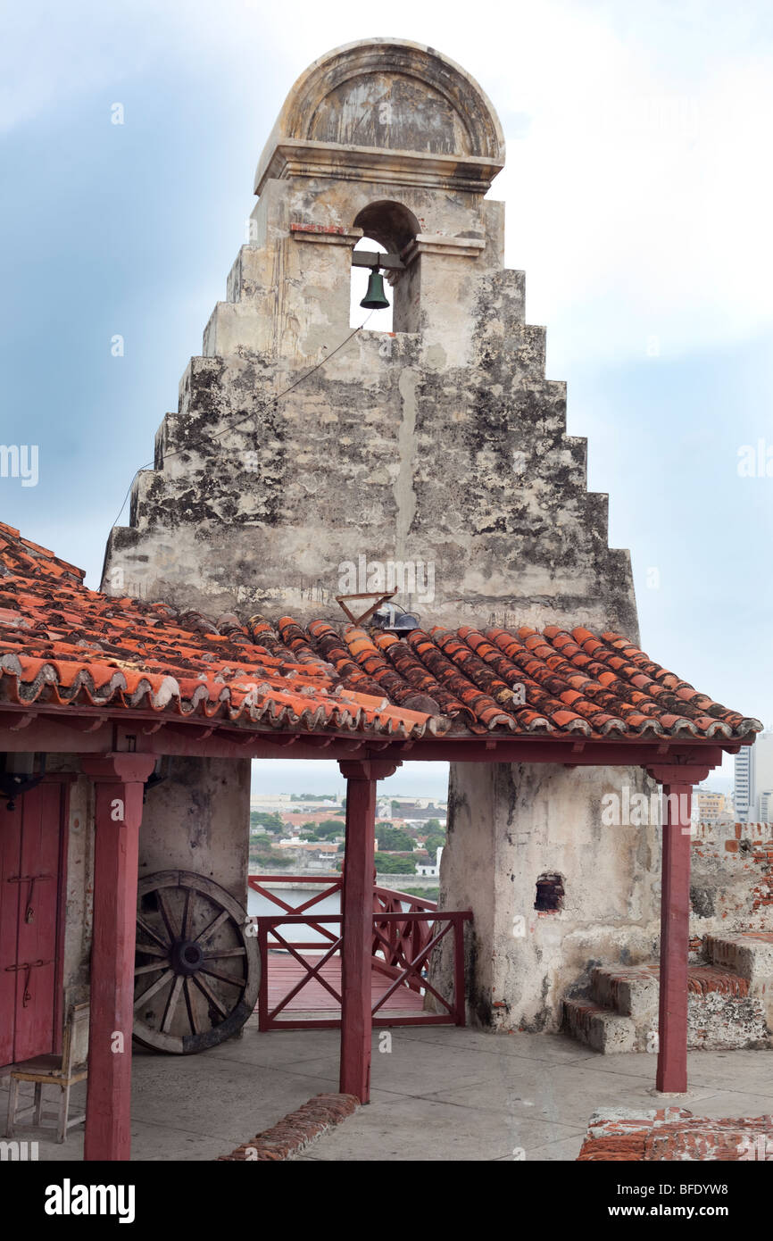 Castillo San Felipe de Barajas, Cartagena de Indias, Kolumbien, Südamerika. Stockfoto