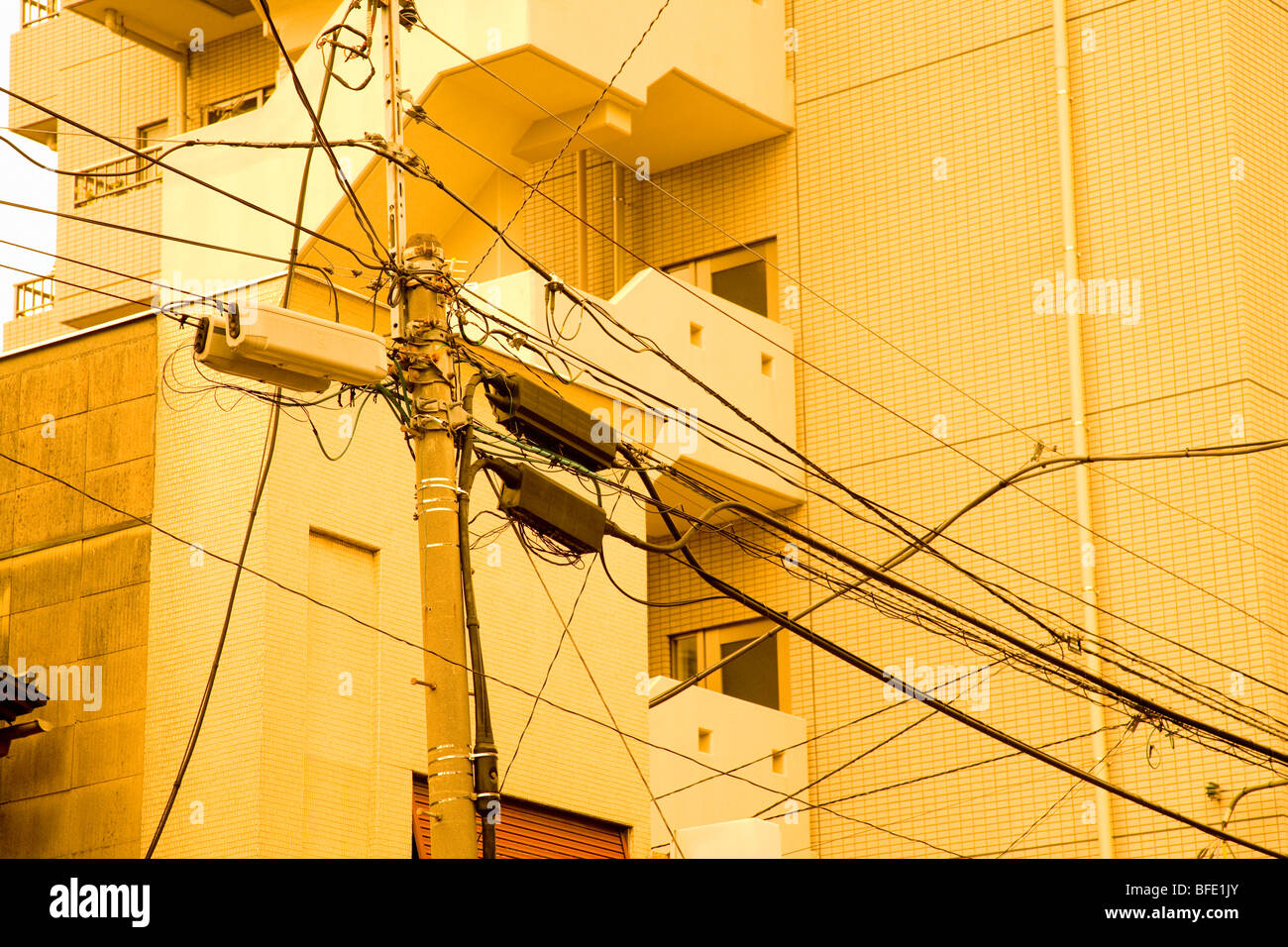 Elektrischer Draht Stockfoto