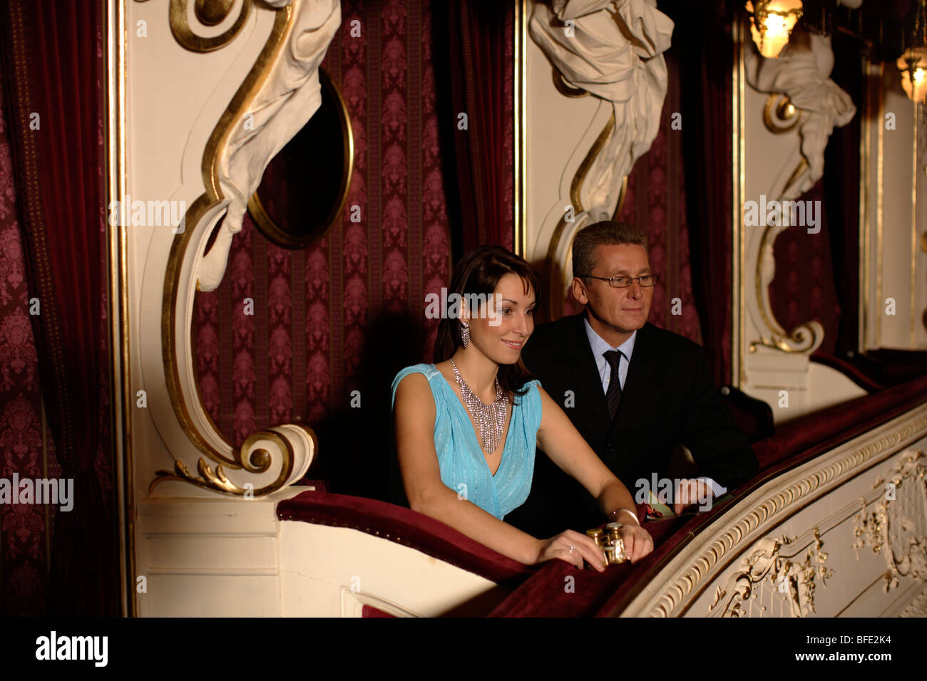 paar in der Theater-Oper Stockfoto
