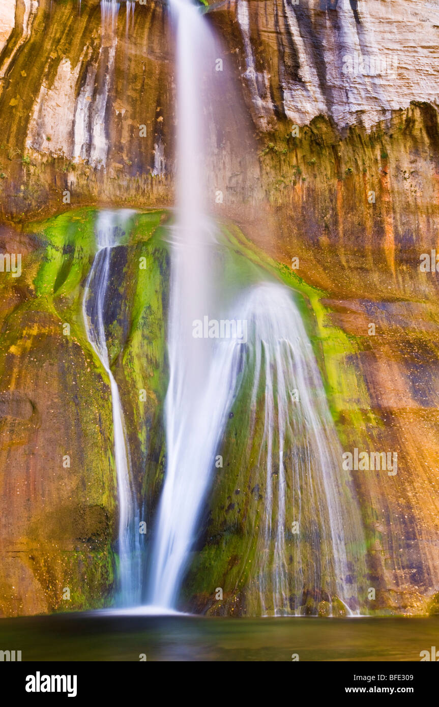 Lower Calf Creek Falls, Grand Staircase-Escalante National Monument in Utah Stockfoto