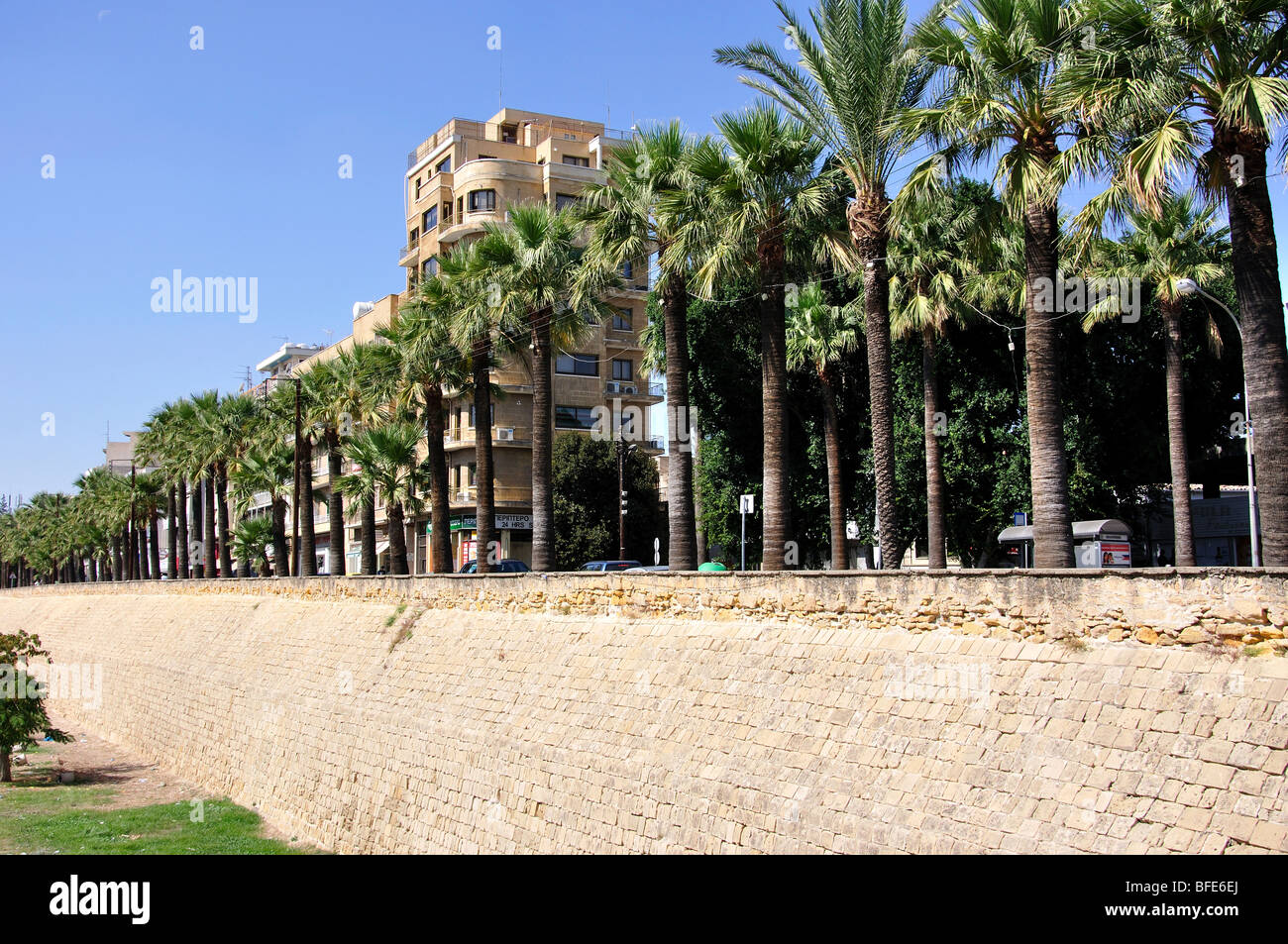 Venezianischen Stadtmauer, Altstadt, Lefkosia, Distrikt Nikosia, Zypern Stockfoto