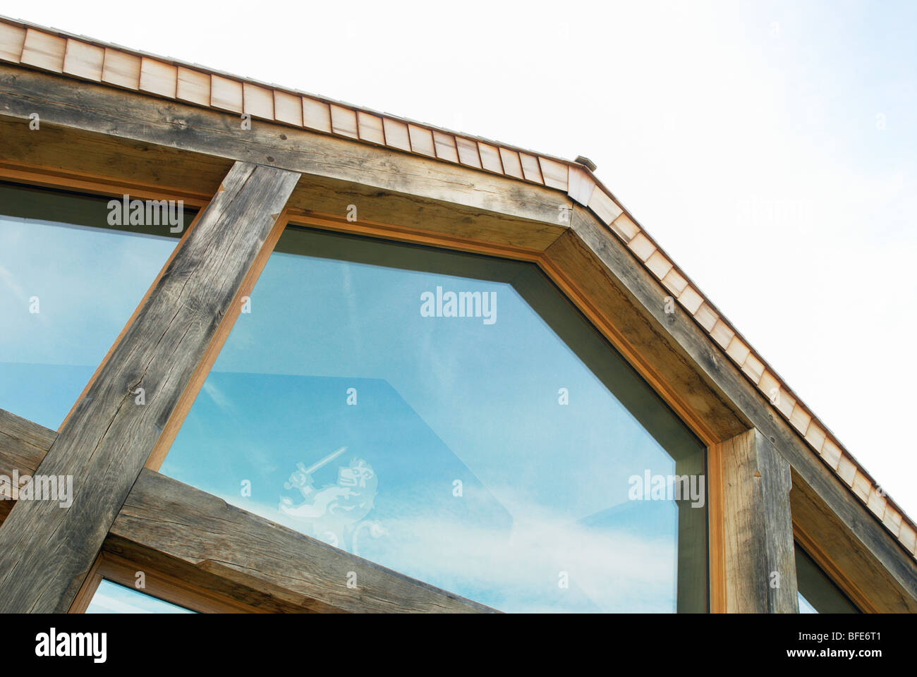 "Sworders" Auktionshaus, Stansted Mountfitchet, Essex. Es ist die größte Strohballen Gebäude im Vereinigten Königreich Stockfoto
