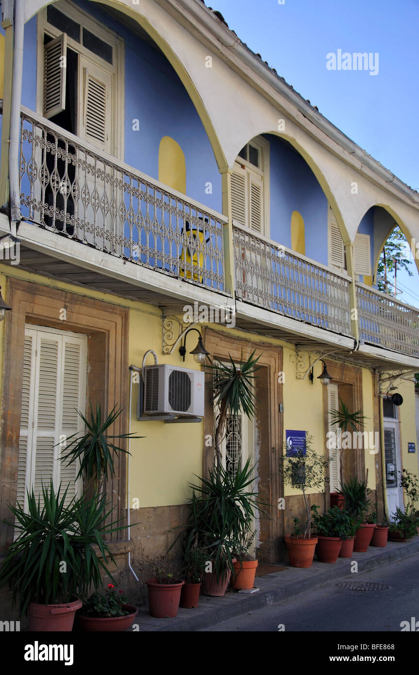 Haus, Altstadt, Lefkosia, Distrikt Nikosia, Zypern Stockfoto