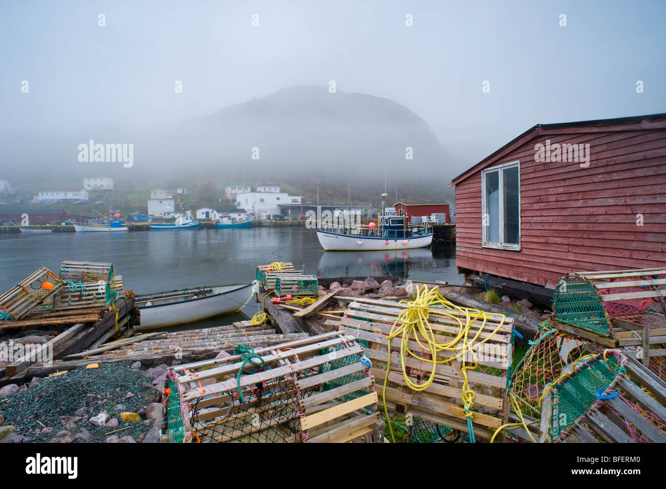 Kleiner Hafen, Neufundland, Kanada Stockfoto