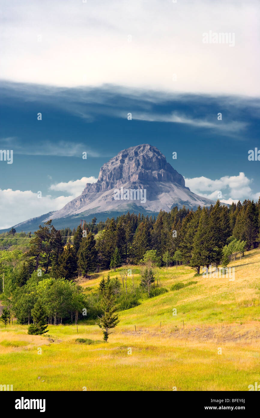 Crowsnest Berg, Alberta, Kanada, Rocky Mountains Stockfoto