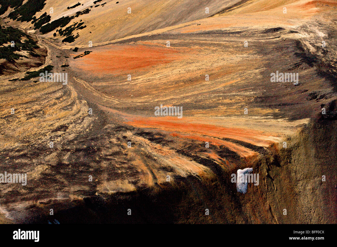 Vulkanlandschaft in den Regenbogen-Bergen von British Columbia Kanada Stockfoto