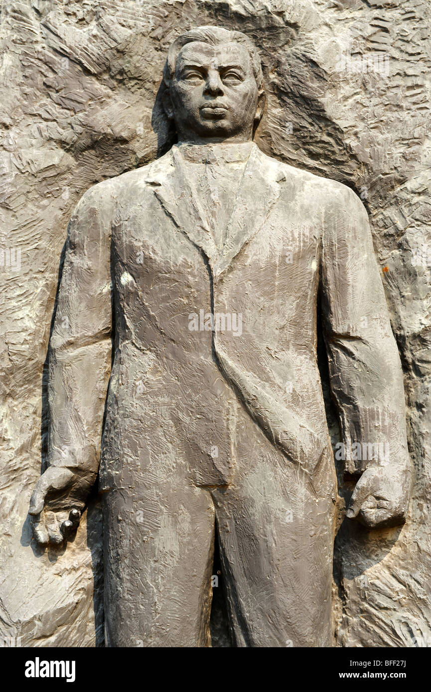 Landler Jenc Denkmal - Memento-Skulpturen-Park (Szobaopark)-Budapest, Ungarn Stockfoto