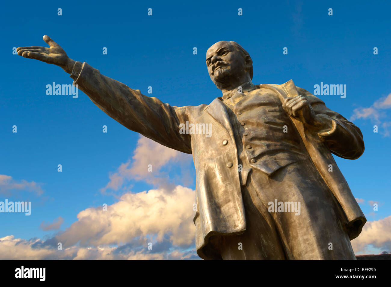 Lenin-Statue - Memento-Skulpturen-Park (Szobaopark)-Budapest, Ungarn Stockfoto
