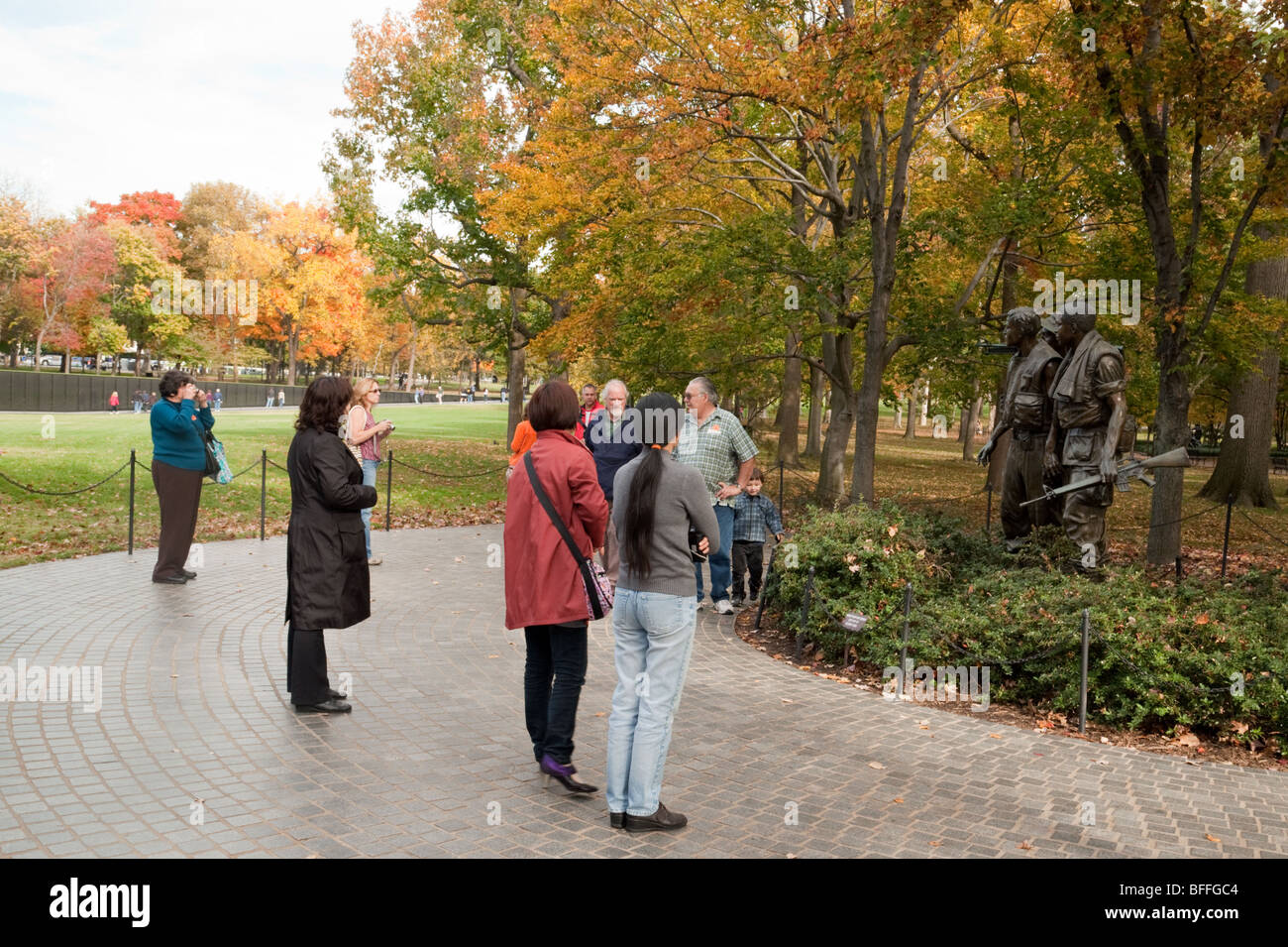 Das Vietnam Veterans Krieg Memorial, Washington DC USA Stockfoto