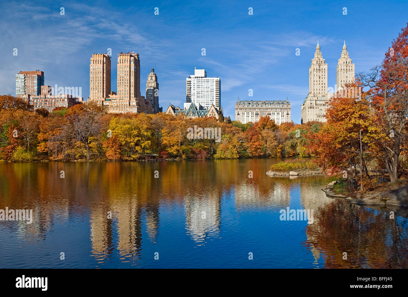 Central Park im Herbst Stockfoto