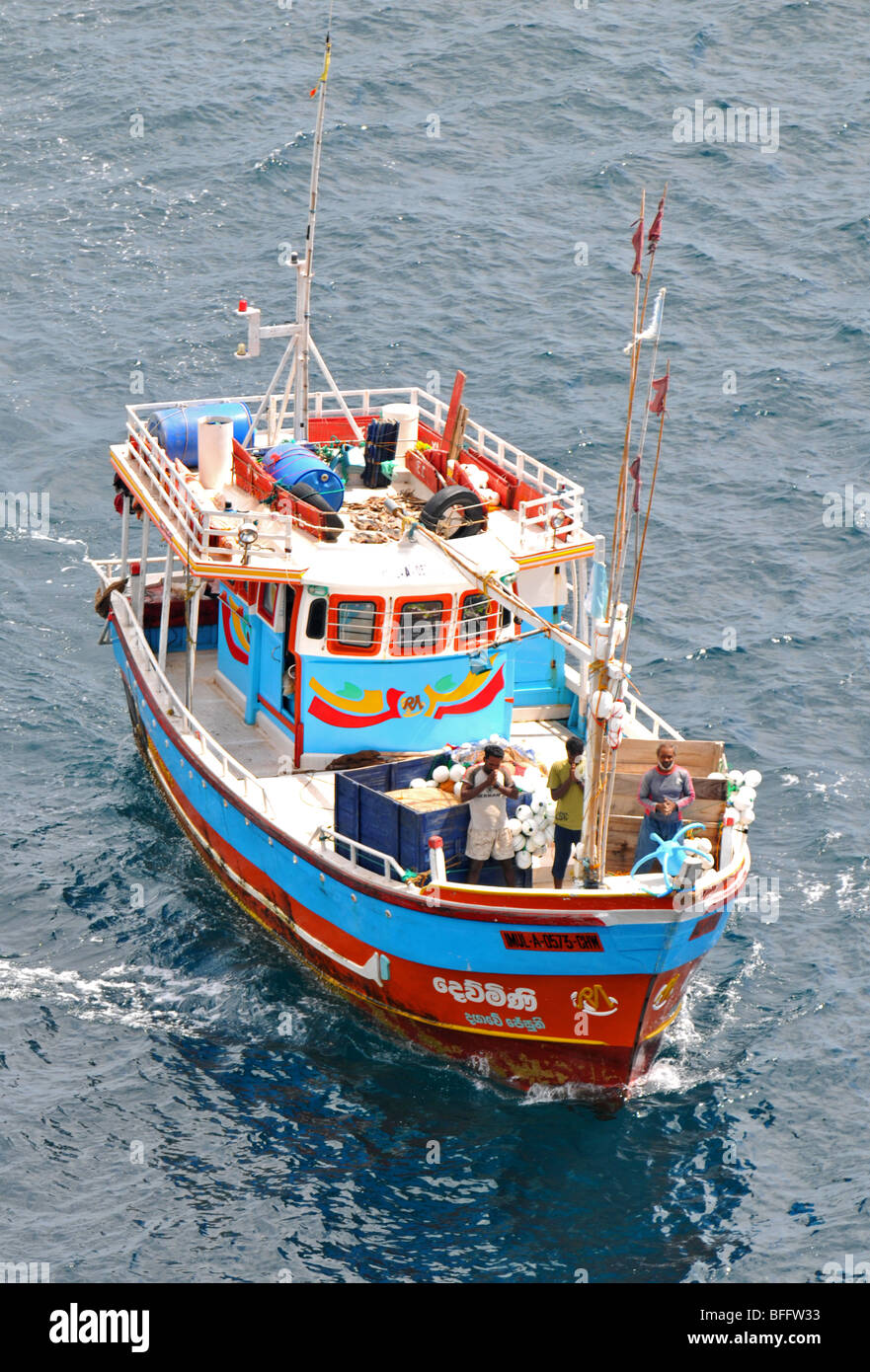 Sri Lanka Fischerboot, Sri Lanka Stockfoto