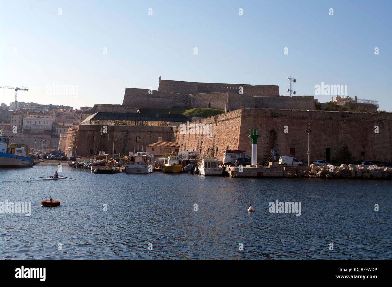 Fort Saint-Nicolas in Marseille Stockfoto