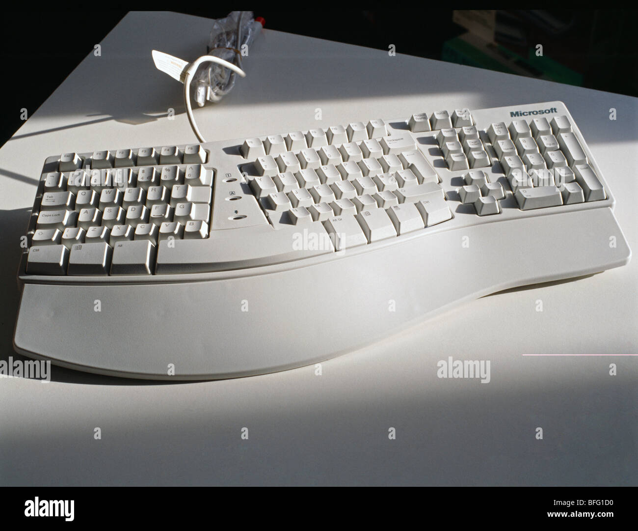 Ergonomische Tastatur Stockfoto