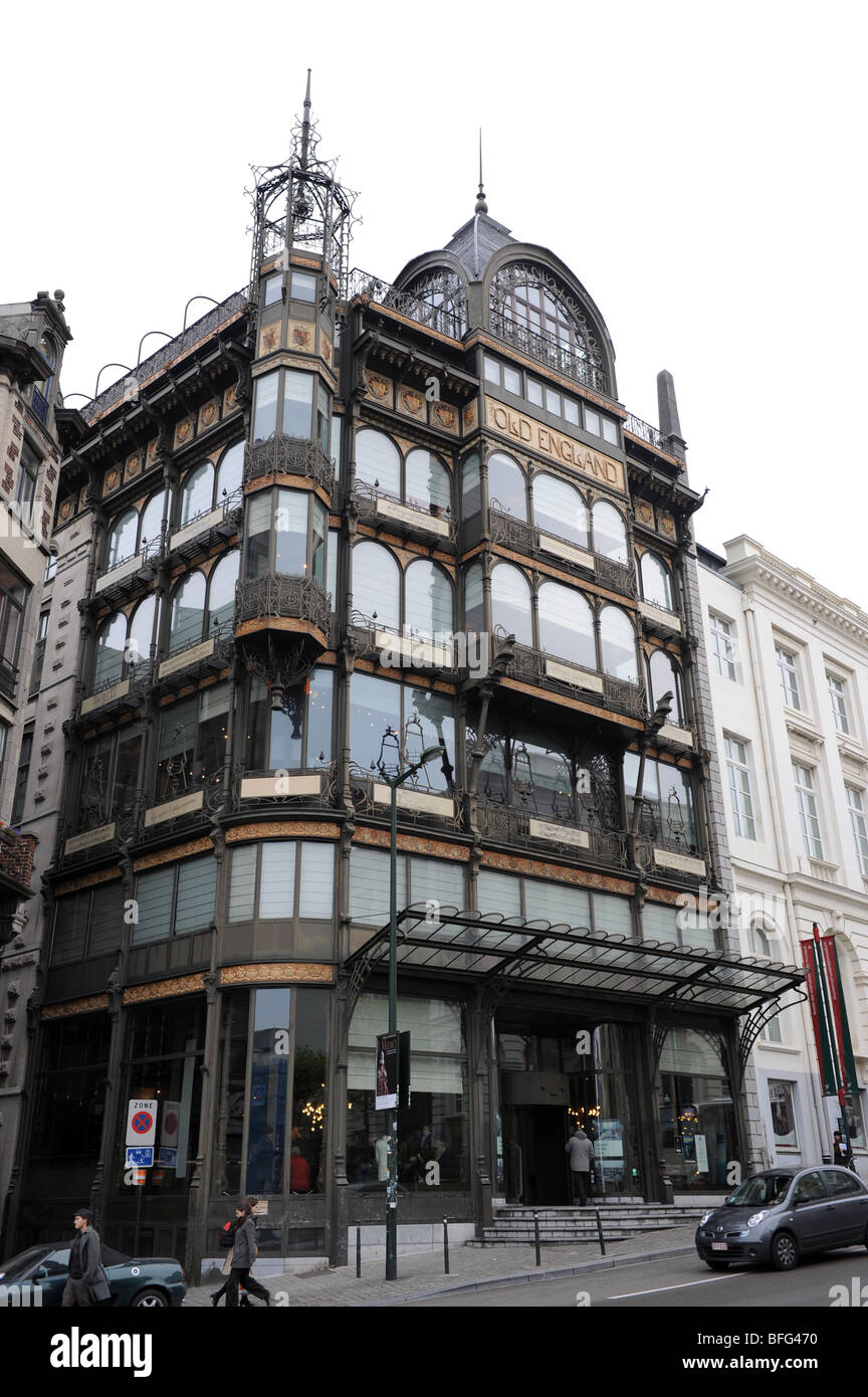 Das alte England Jugendstilgebäude beherbergt Brüssel Musee Instrumental Brüssel Belgien Stockfoto