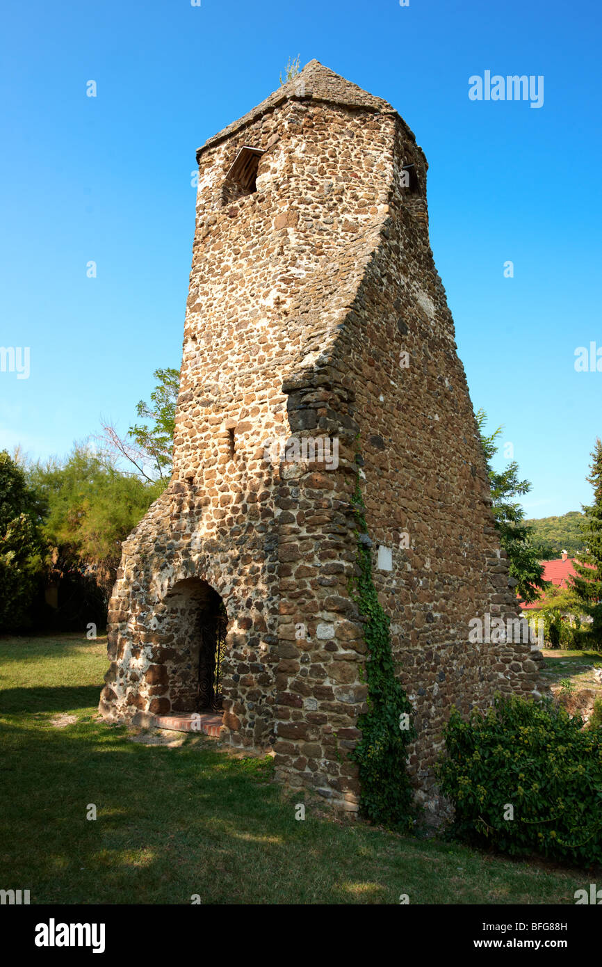 Sehenswürdigkeiten-Torony (Sehenswürdigkeiten Kirche Turm) Szigliget, Balayon, Ungarn Stockfoto