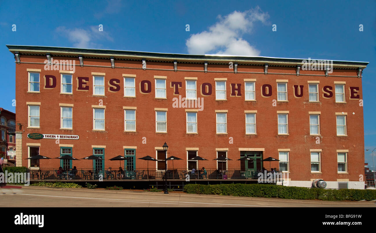 Historischen DeSoto House Hotel Galena Illinois Stockfoto