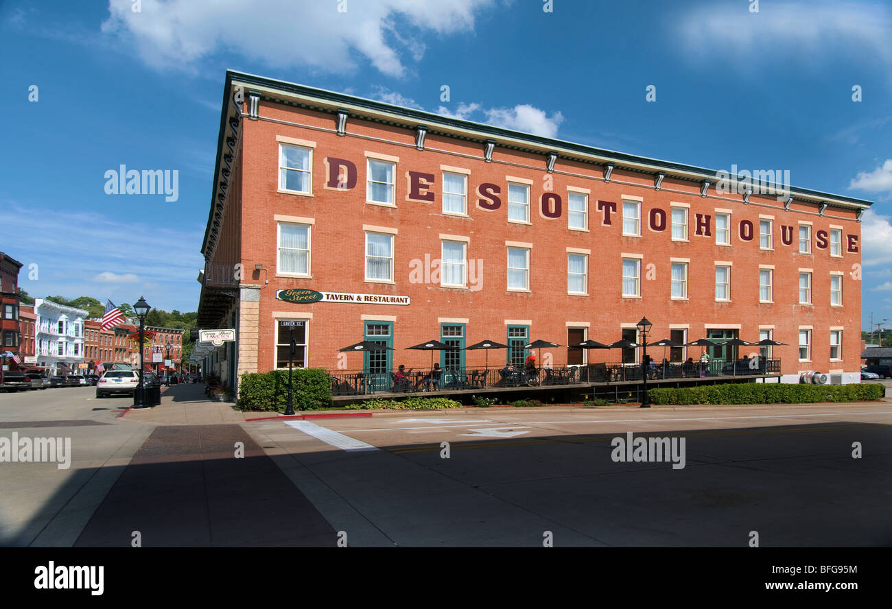 Historischen DeSoto House Hotel Galena Illinois Stockfoto