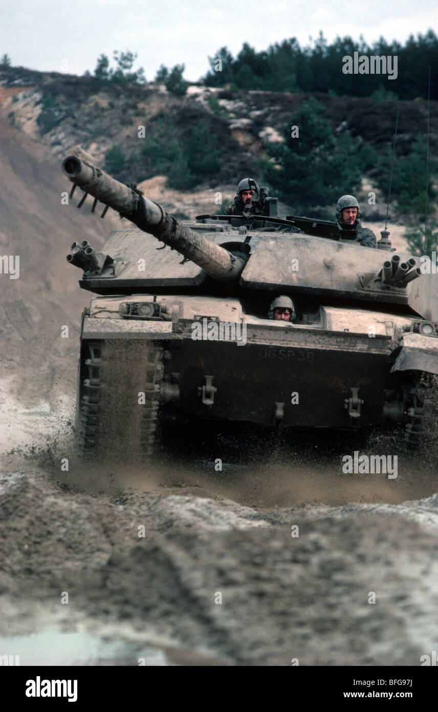 Challenger tank Stockfoto