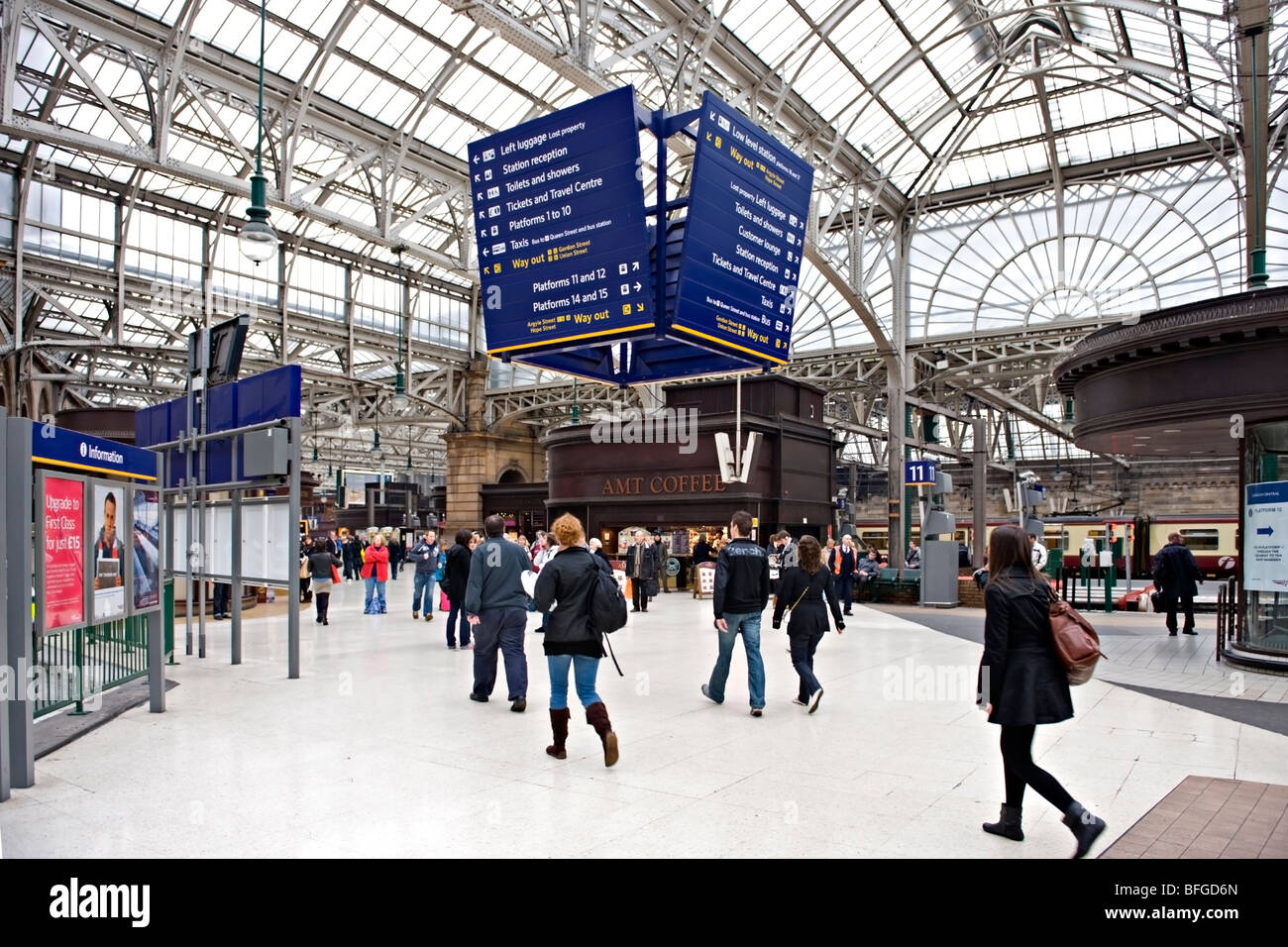 Glasgow Central Railway Station, Schottland. Stockfoto