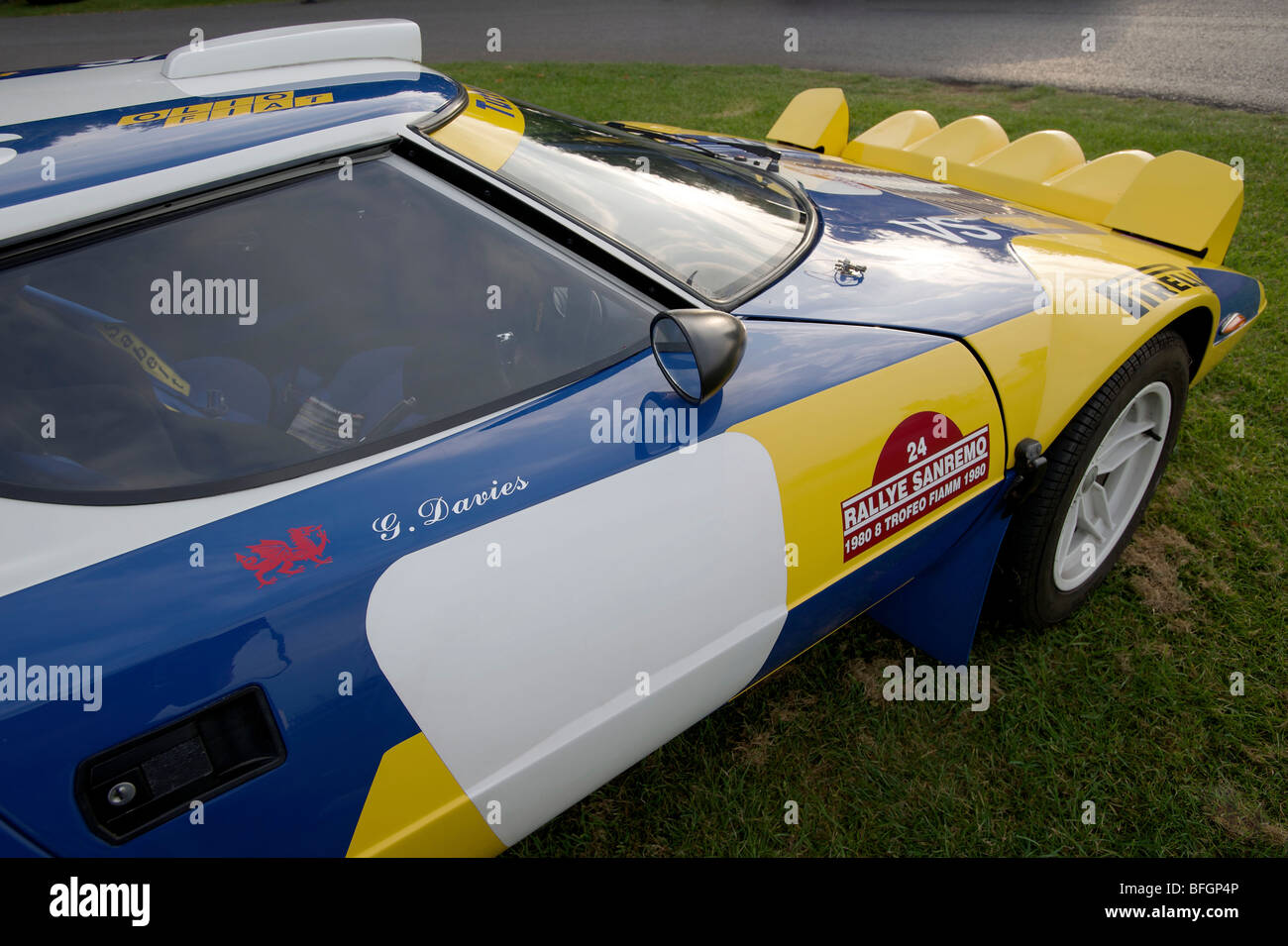 Lancia Stratos Rallye-Auto Stockfoto