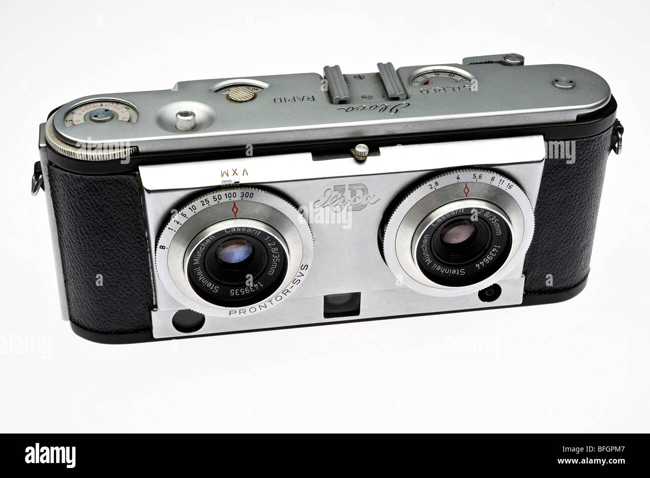 Illoca Vintage Stereo-3D Kamera Stockfoto