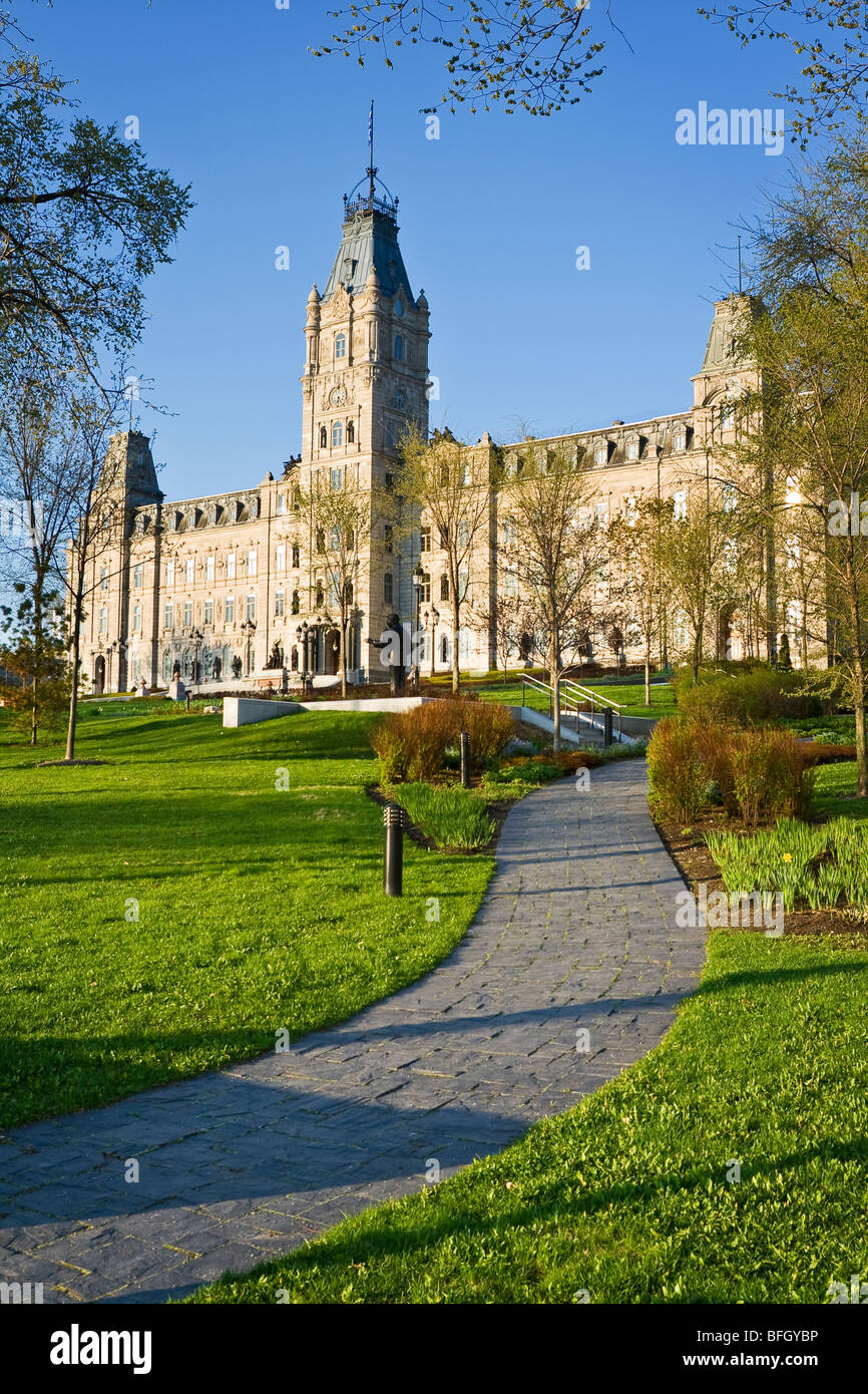 Das zweite Gebäude im Empire Stil wurde inspiriert durch das Thema "Je me Souviens (Ich erinnere mich) Quebec Stadt, Quebec, Kanada Stockfoto