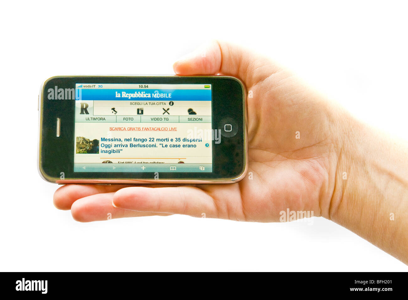IPhone, mobile, repubblica Stockfoto