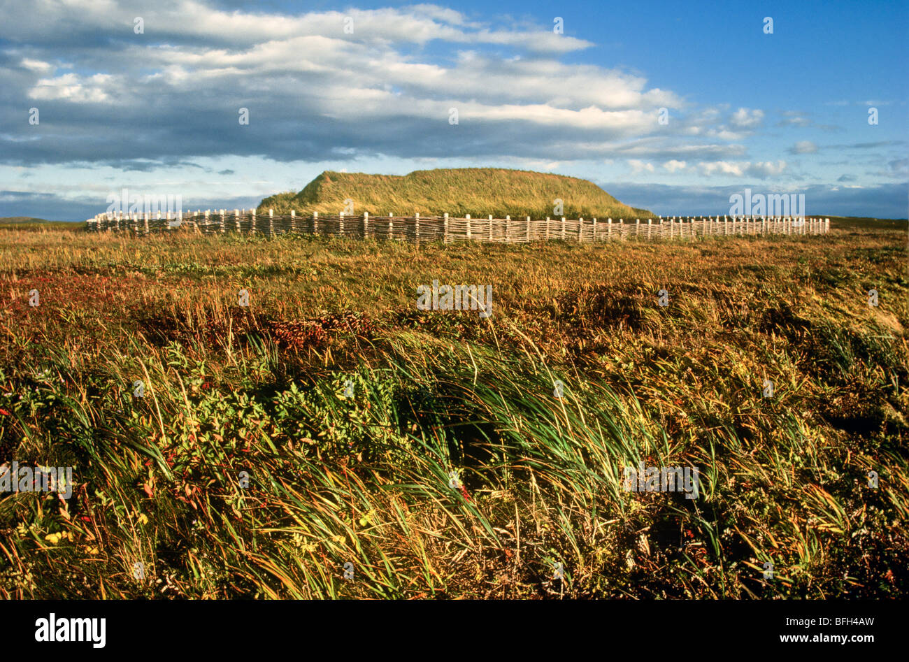 L ' Anse Aux Meadows National historischen Ort, Neufundland, Kanada Stockfoto