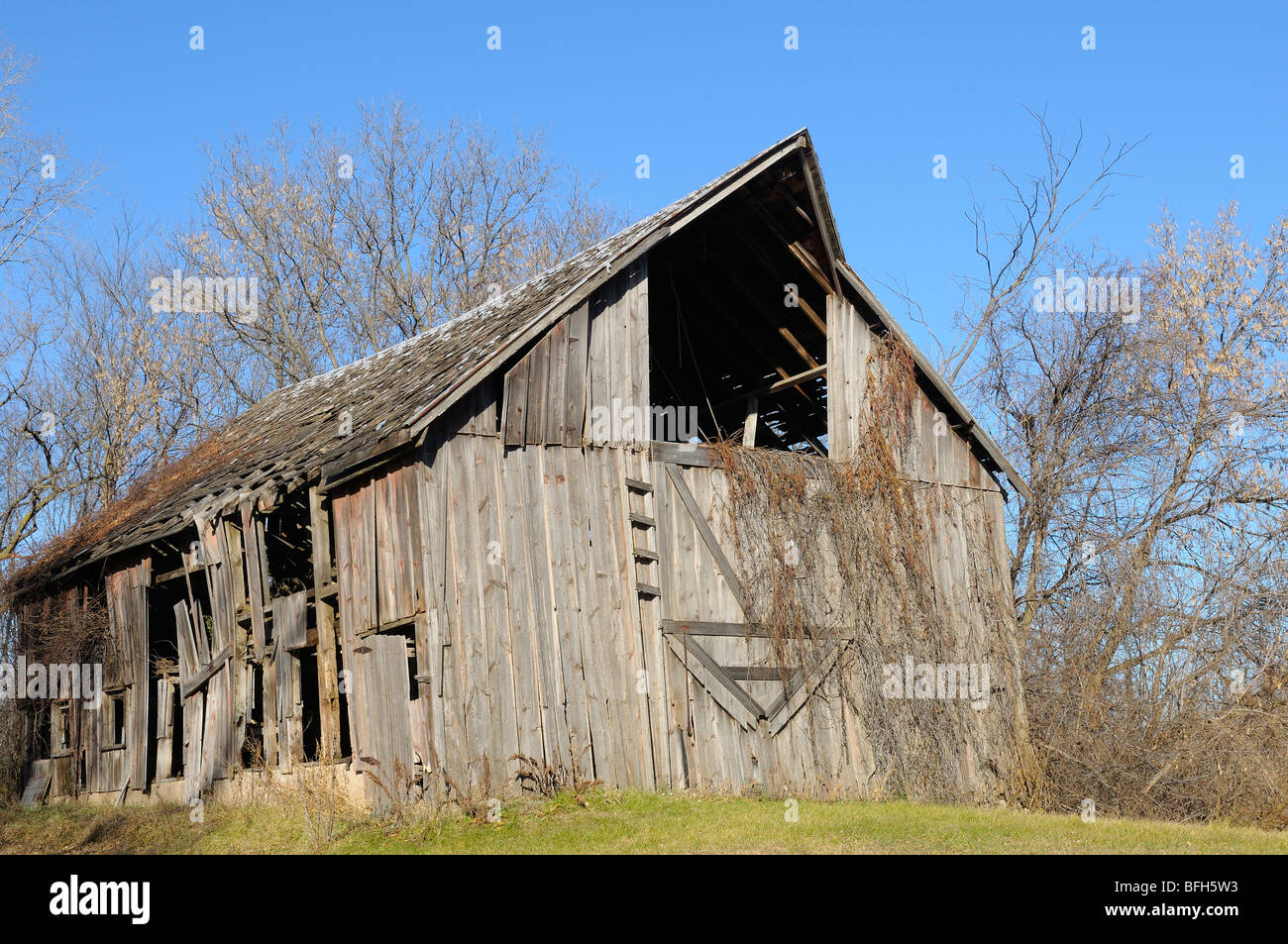 Alte Scheune. Stockfoto