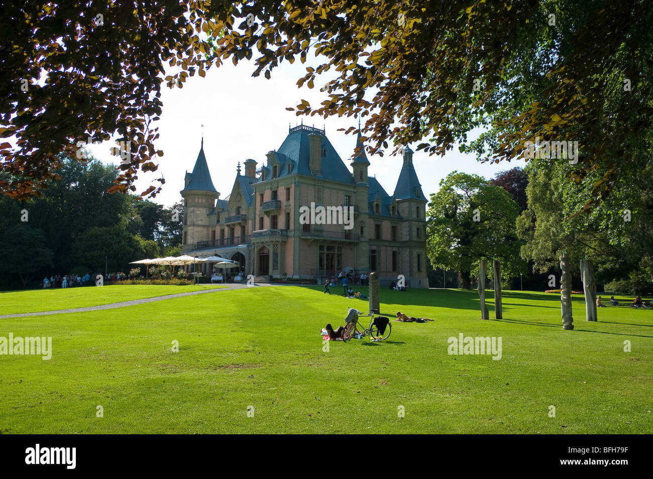 Schloss Schadau - Thun-Schweiz Stockfoto