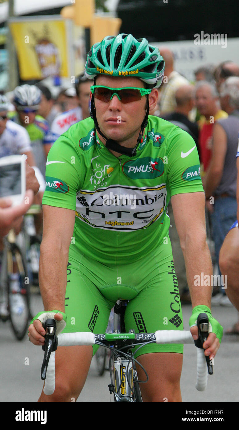 Radfahrer Mark Cavendish, Tour de France 2009 Stockfoto