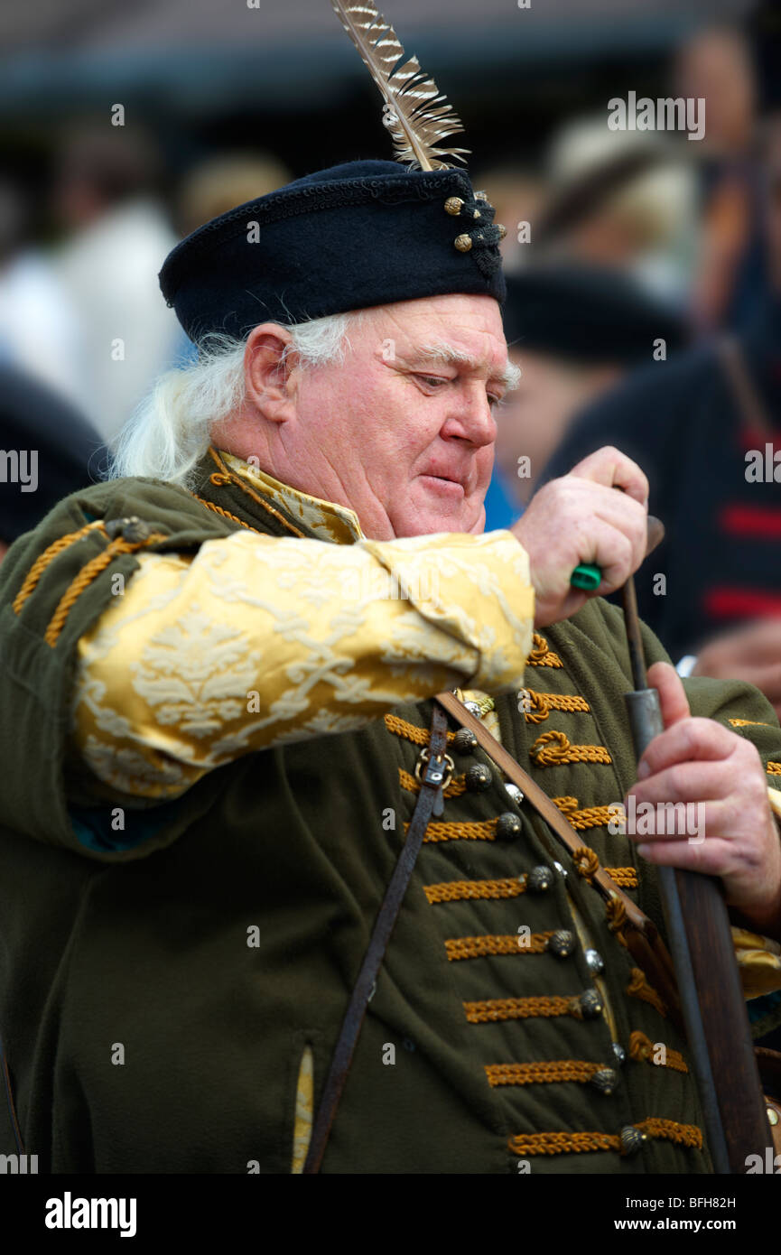 Menschen Sie in ungarische Tracht - jährliche Weinfest (Szuret Fesztival) - Badacsony - Balaton - Ungarn Stockfoto