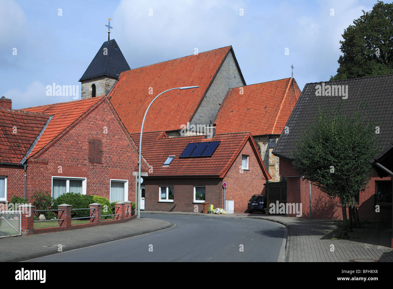 Evangelisch-Reformierte Kirche in der hindurch von Lengerich Im Emsland, Niedersachsen Stockfoto