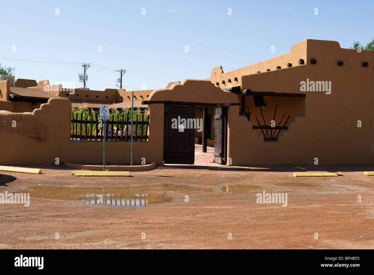 Mission Ysleta Del Sur Pueblo, El Paso Mission Trail, El Paso, TX Stockfoto