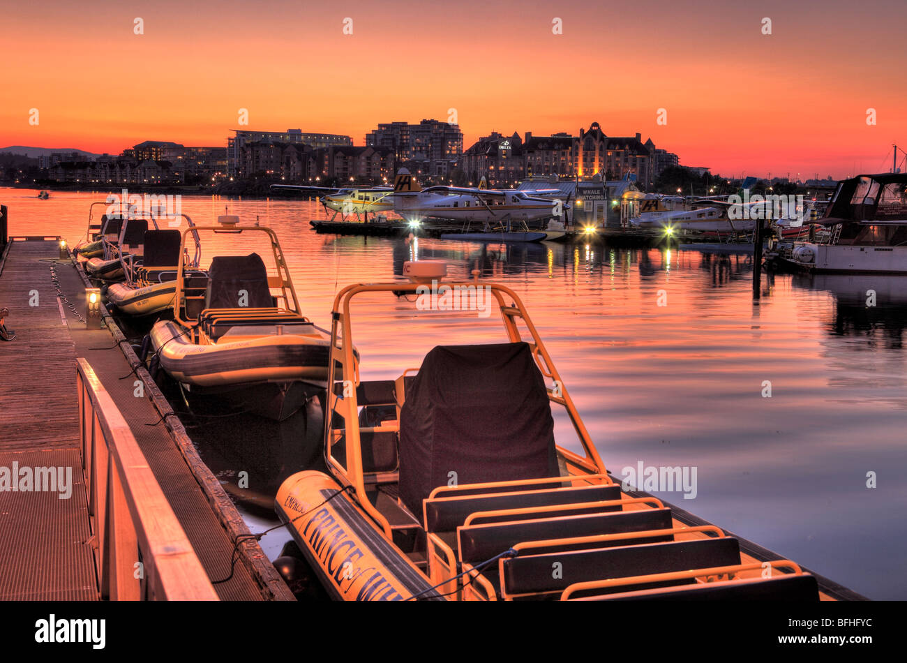 Victoria Inner Harbour, Victoria, British Columbia, Kanada Stockfoto