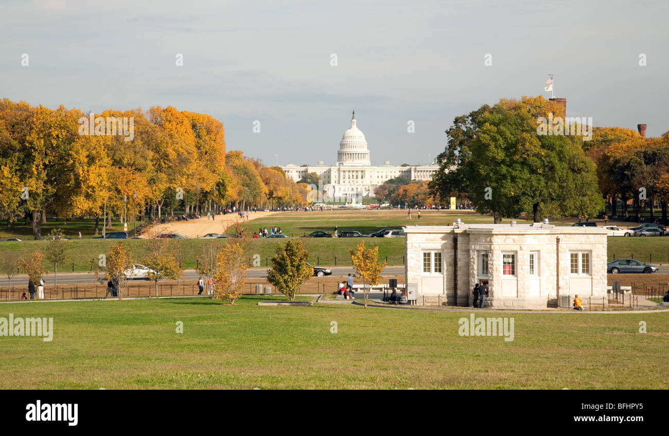 Das Kapitol im Herbst, National Mall, Washington DC, USA Stockfoto