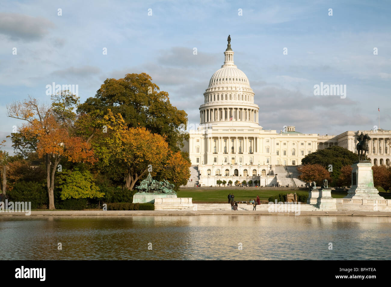 Das Kapitol im Herbst, National Mall, Washington DC, USA Stockfoto