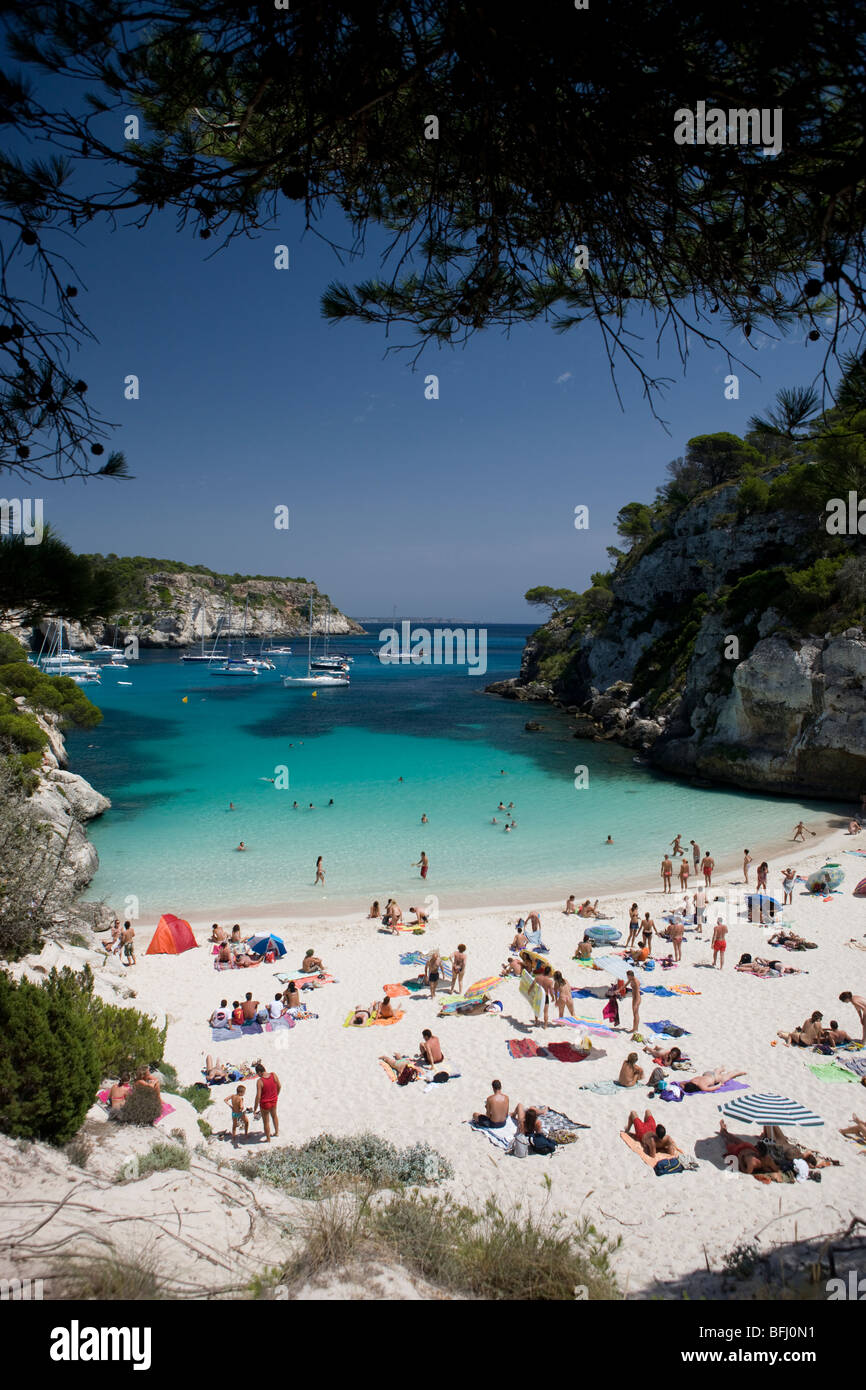 Cala Macarella, Menorca, Spanien Stockfoto