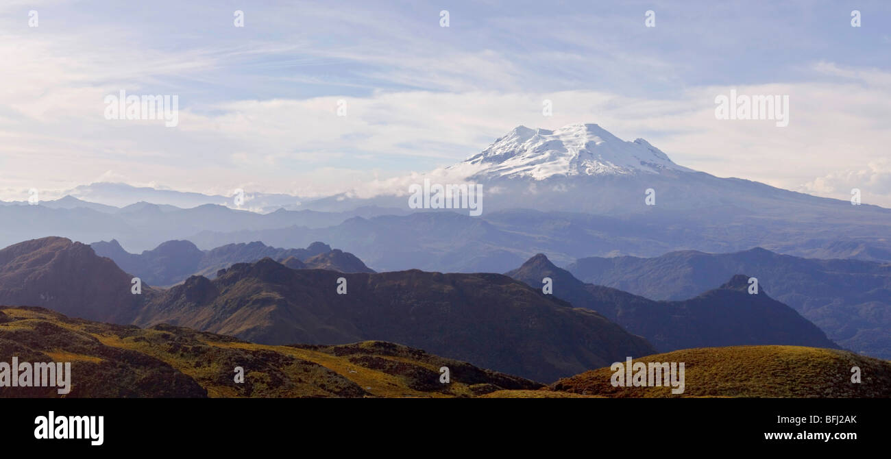 Die ecuadorianische Hochland. Stockfoto