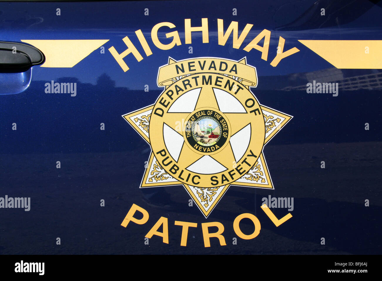 Nevada Department der öffentlichen Sicherheit Highway Patrol State Trooper Fahrzeug. Stockfoto