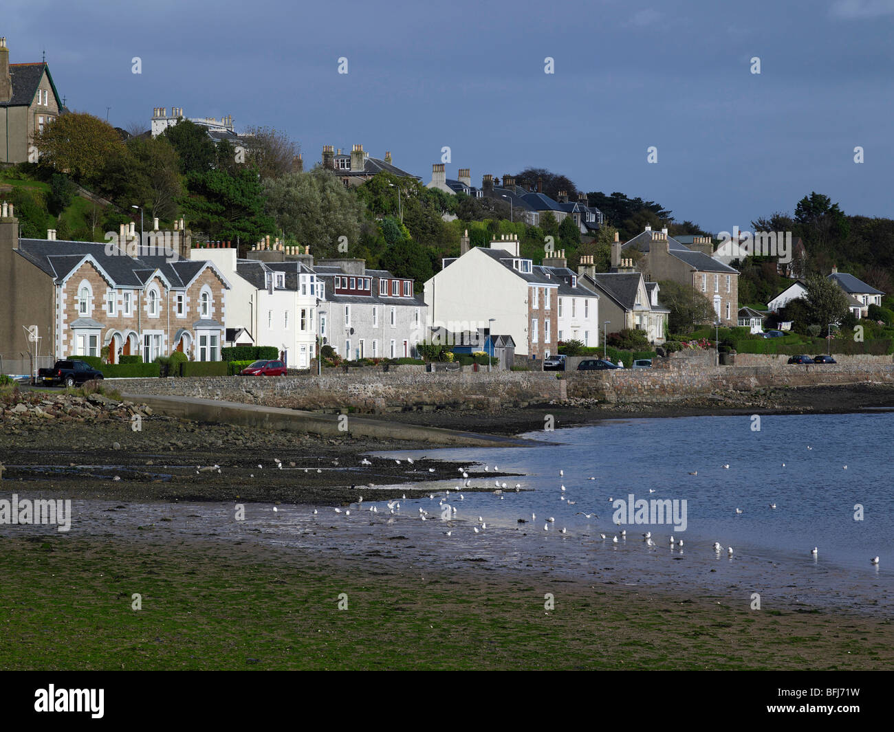 Shore Seite Häuser, Campbeltown, Argyll, Schottland Stockfoto