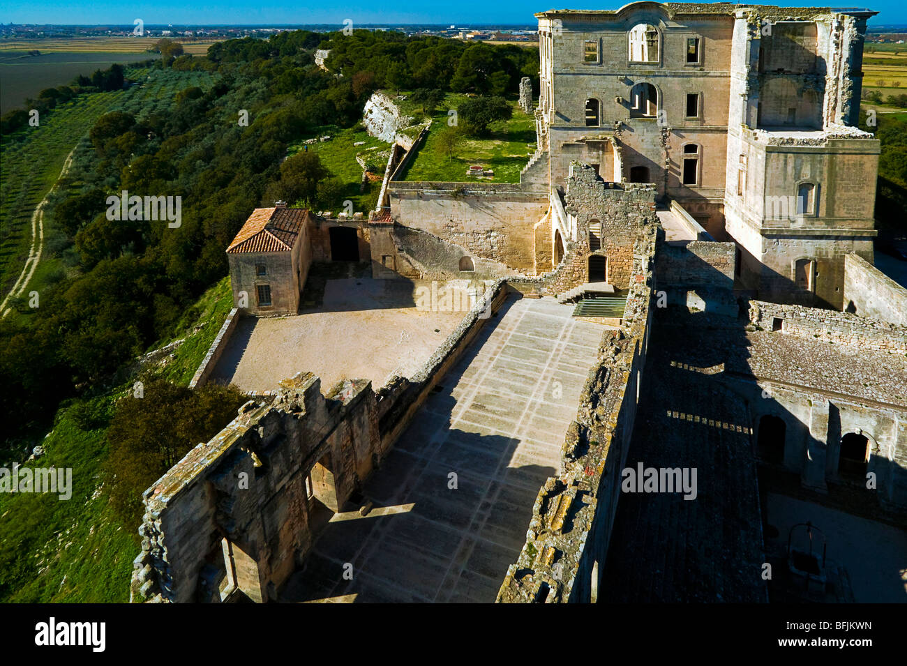 MONTMAJOUR ABTEI, ARLES, PROVENCE, FRANKREICH Stockfoto