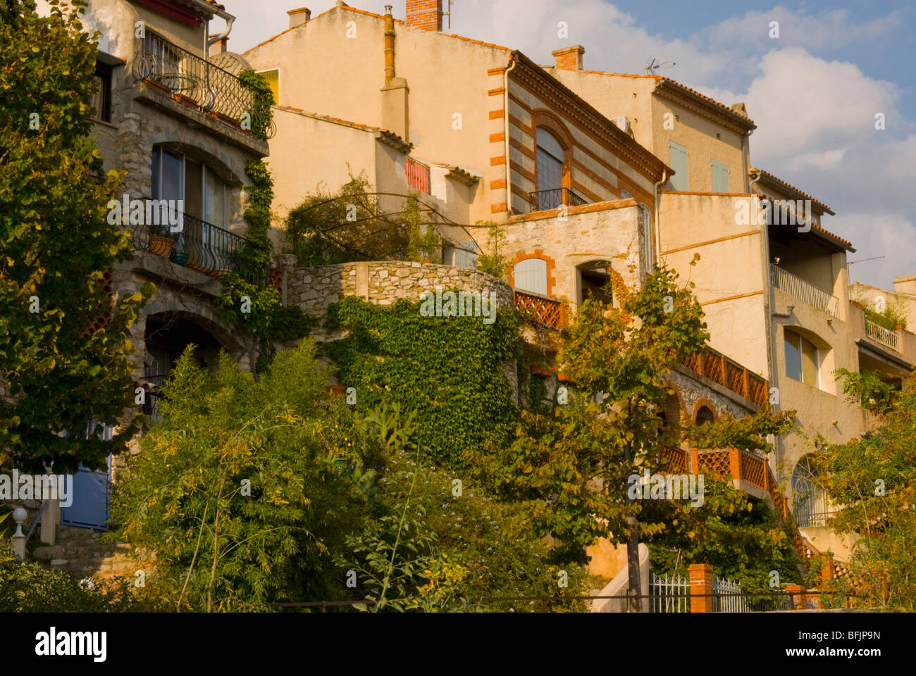 Beliebtes Touristenziel der mittelalterlichen Stadt von Le Castellet Südfrankreich Stockfoto