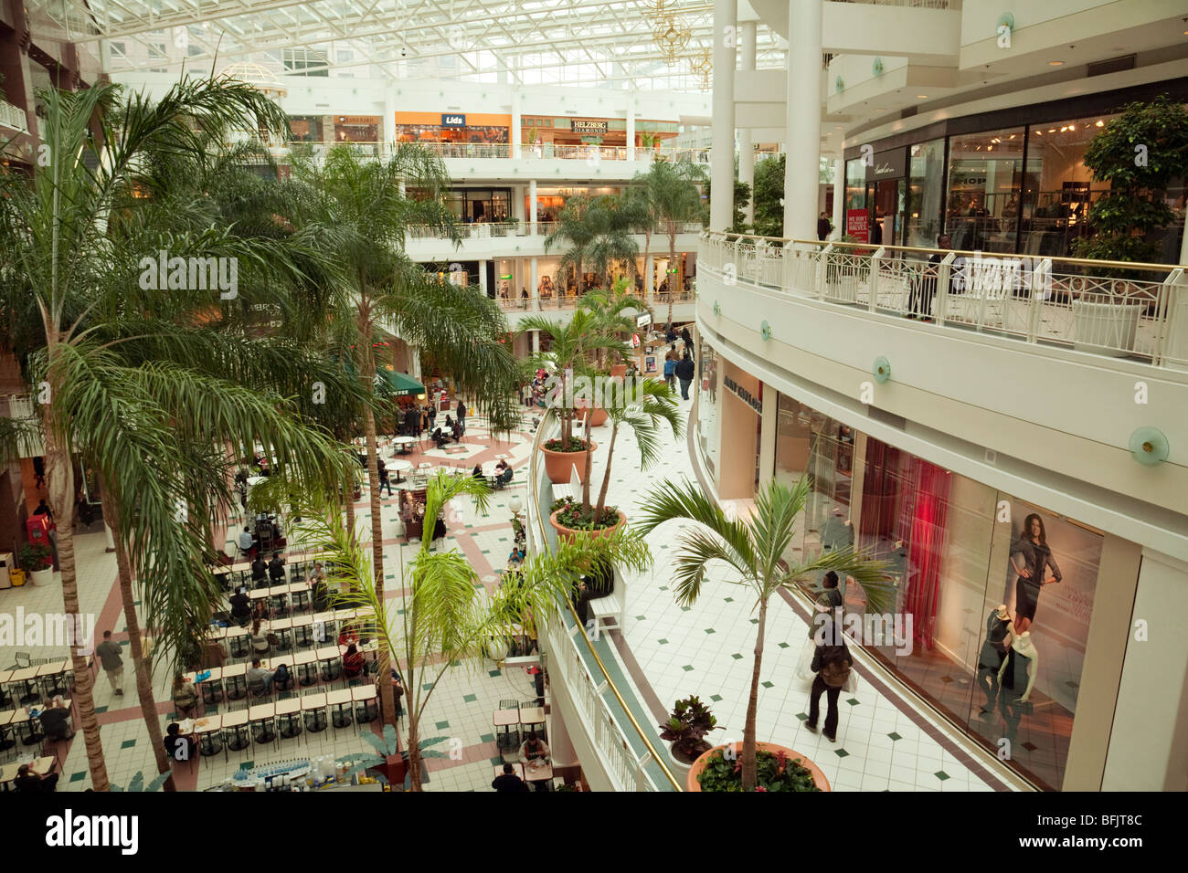 Ein Blick in die Pentagon City Shopping Mall, Washington DC, USA Stockfoto