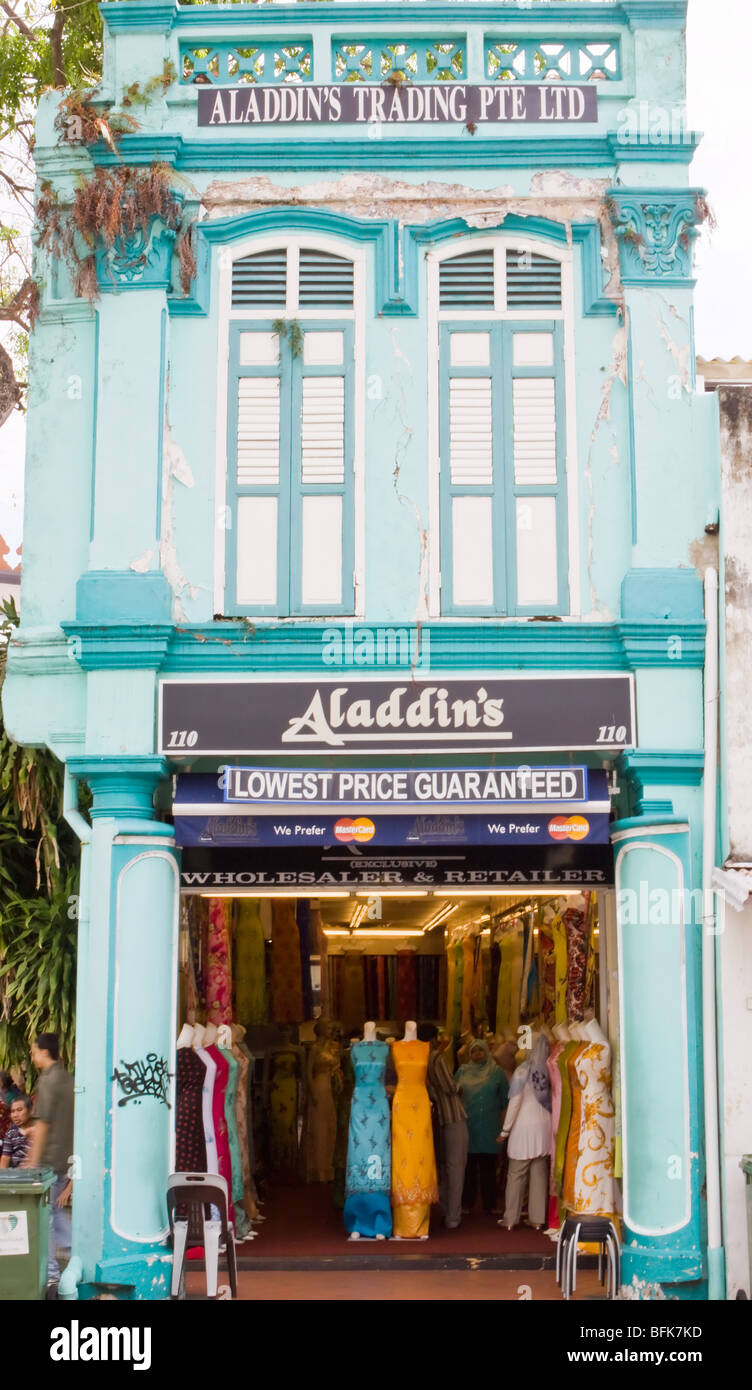 Aladdins Handel Shop Singapur Stockfoto