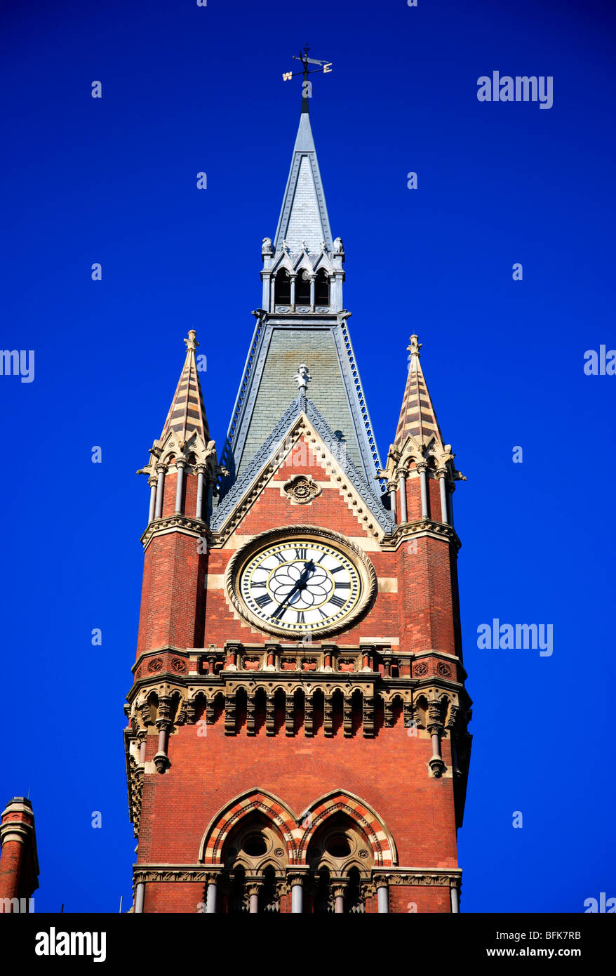 Clock Tower St Pancras Bahnhof Zug Station London City England UK Stockfoto
